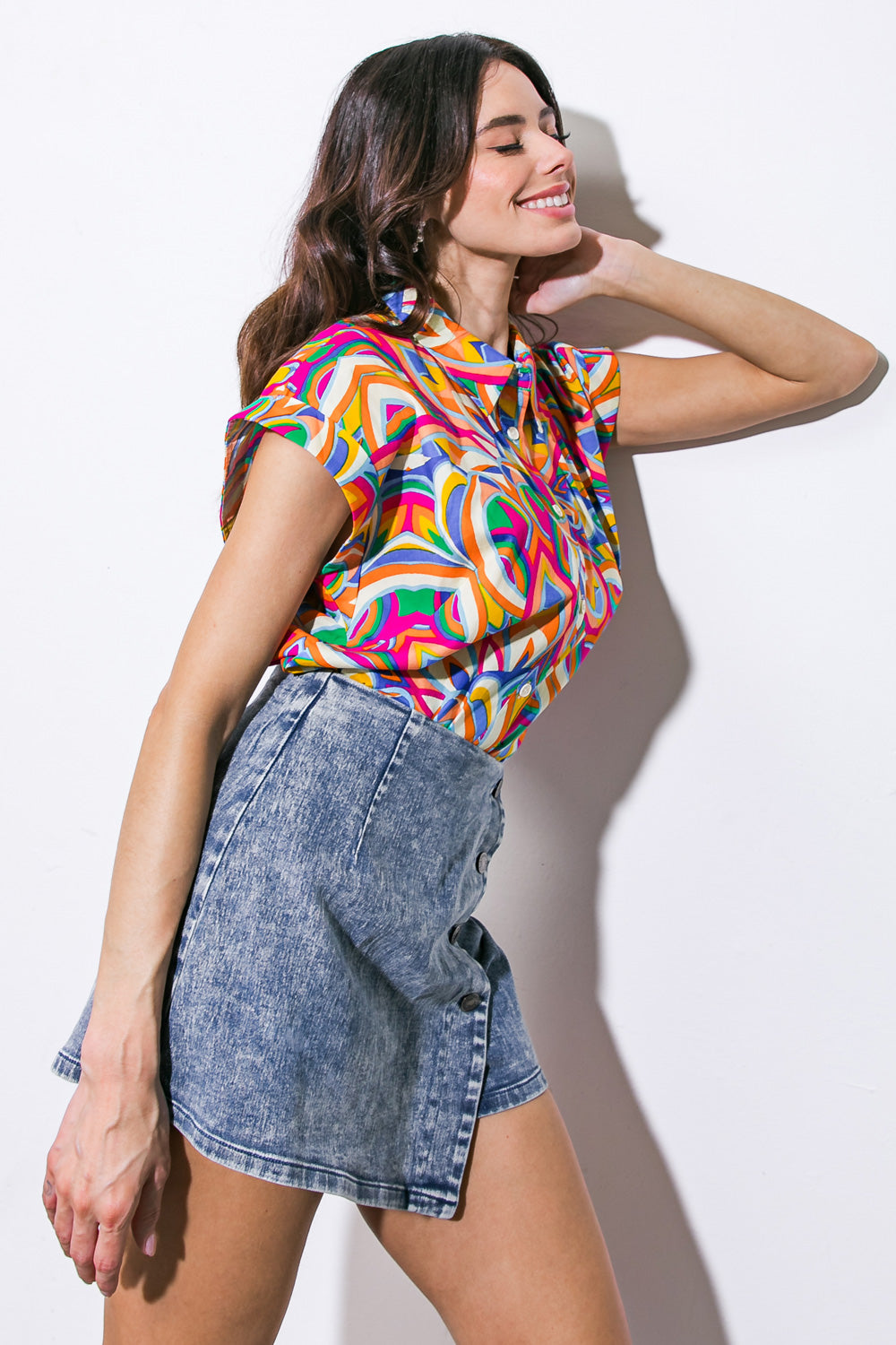 BEAUTIFUL BEGINNINGS WOVEN TOP Flying Tomato